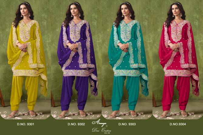 Aanaya Vol 193 By Twisha Designer Roman Silk Wedding Salwar Suit Suppliers In India
